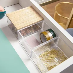 Martha Stewart 3 Pack Bins With MDF Lid