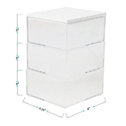 Martha Stewart 3 Pack Bins With MDF Lid