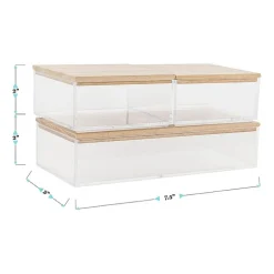 Martha Stewart 3 Pack Bins With MDF Lids