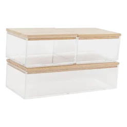 Martha Stewart 3 Pack Bins With MDF Lids