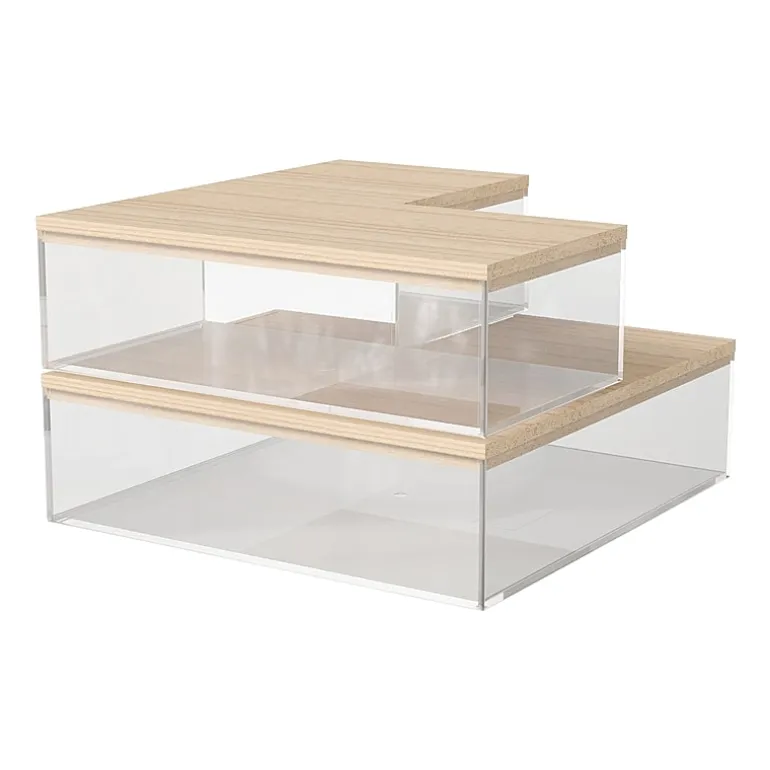 Martha Stewart 3 Pack Bins With MDF Lids