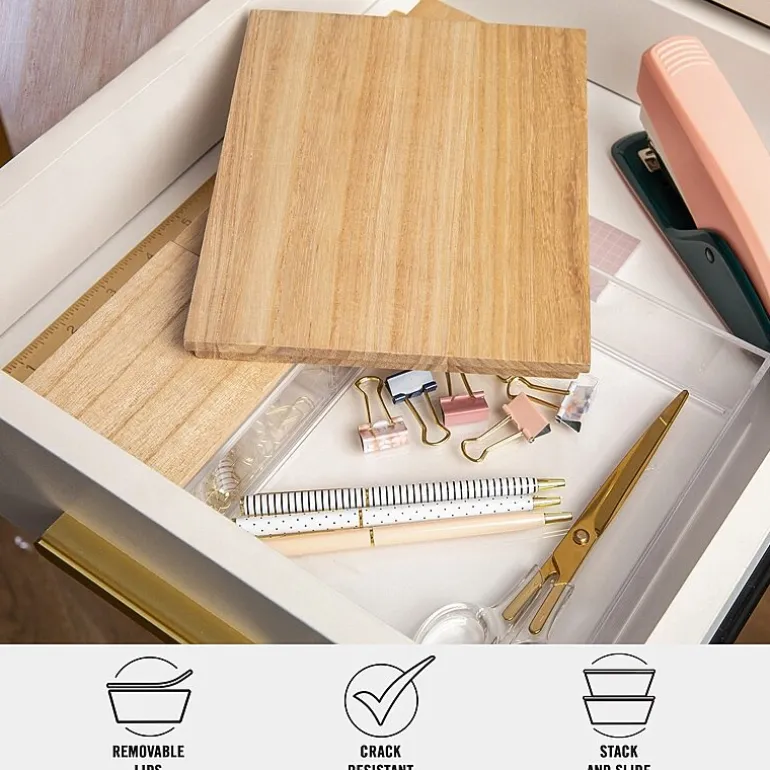Martha Stewart 3 Pack Bins With MDF Lids