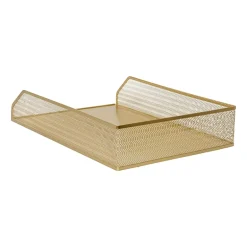 Martha Stewart 2 Pack Gold Mesh Letter Trays