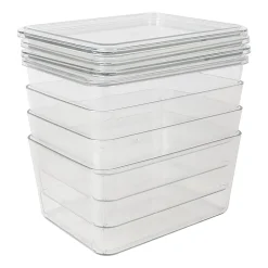 Martha Stewart 4 Pack 6.75X5 Clear Boxes And Lids