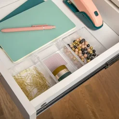 Martha Stewart 3 Pack 3X3.75 Clear Organizer