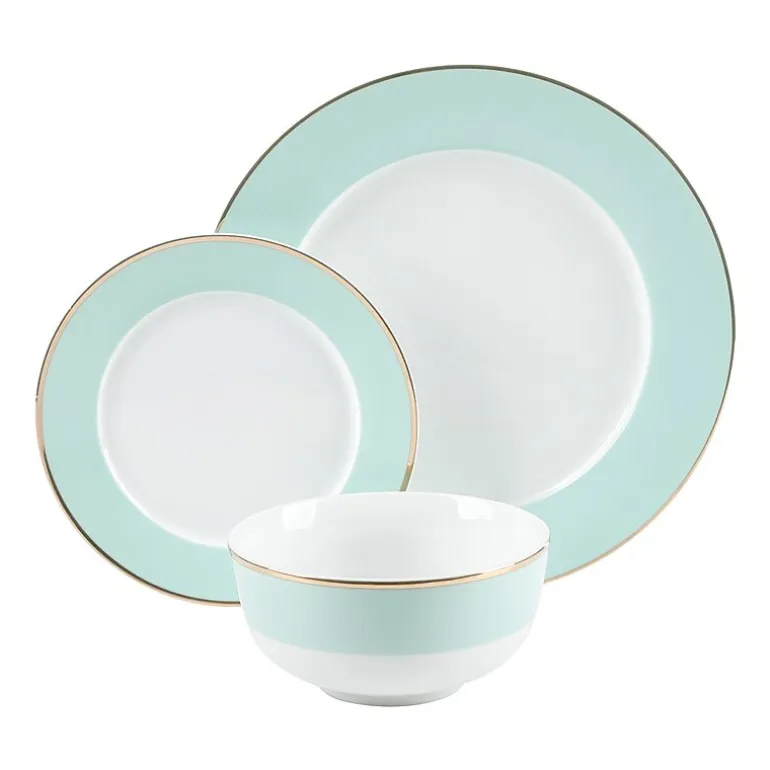 Martha Stewart 12-pc. Martha Blue Gracie Lane Ceramic Dinnerware Set