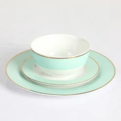 Martha Stewart 12-pc. Martha Blue Gracie Lane Ceramic Dinnerware Set