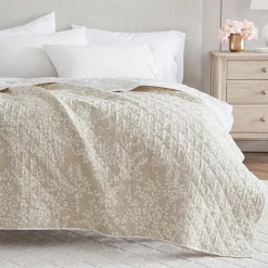 Martha Stewart Printed Quilted Throw