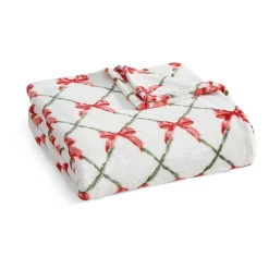 Martha Stewart Printed Seasonal Plush Throw