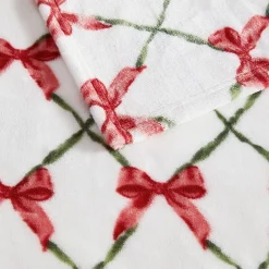 Martha Stewart Printed Seasonal Plush Throw