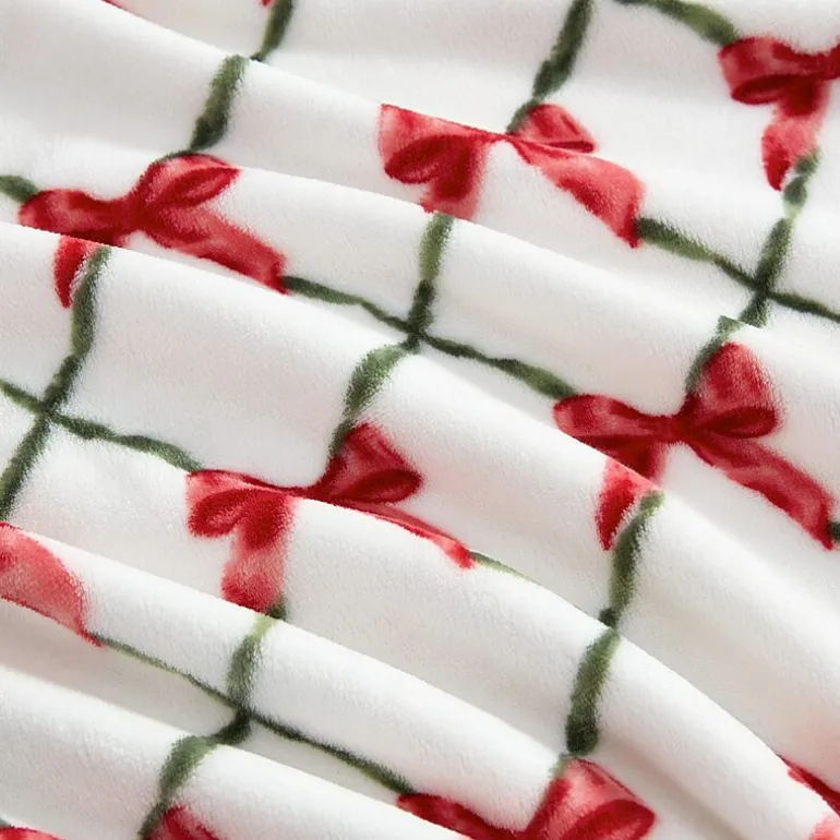 Martha Stewart Printed Seasonal Plush Throw
