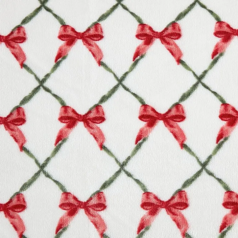 Martha Stewart Printed Seasonal Plush Throw