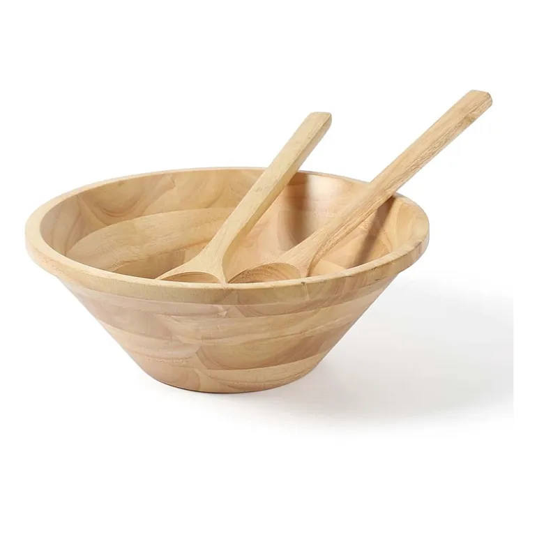 Martha Stewart Salad Bowl Set 3-pc. Wood Serving Bowl