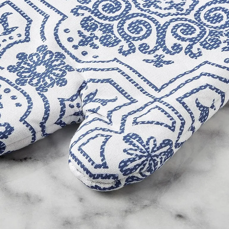 Martha Stewart Stripe Medallion 2-pc. Oven Mitt Set