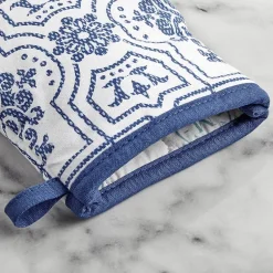 Martha Stewart Stripe Medallion Mini 2-pc. Oven Mitt Set
