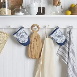 Martha Stewart Stripe Medallion Mini 2-pc. Oven Mitt Set