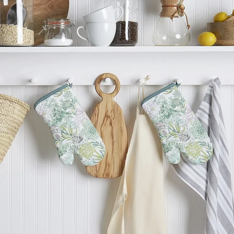 Martha Stewart Succulents 2-pc. Oven Mitt Set