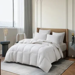 Martha Stewart Tencel Lyocell Cotton Blend Goose Fiber Comforter