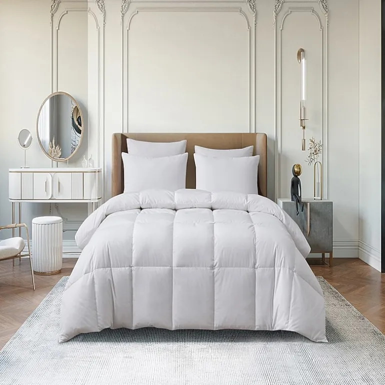 Martha Stewart Tencel Lyocell Cotton Blend Goose Fiber Comforter