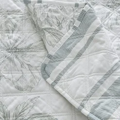 Martha Stewart Vine Flora Easy Care Quilt Set