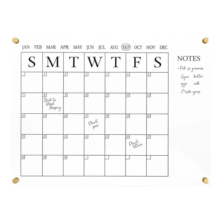 Martha Stewart Wall Calendar With Notes