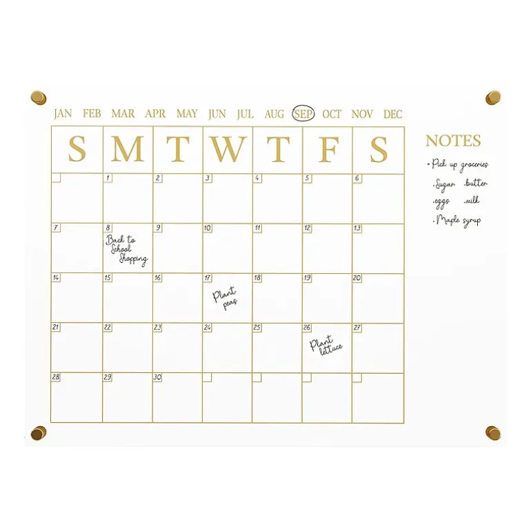 Martha Stewart Wall Calendar With Notes
