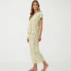 Martha Stewart Womens V-Neck Sleeveless 2-pc. Pajama Set