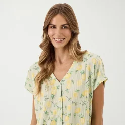 Martha Stewart Womens V-Neck Sleeveless 2-pc. Pajama Set