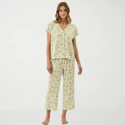 Martha Stewart Womens V-Neck Sleeveless 2-pc. Pajama Set