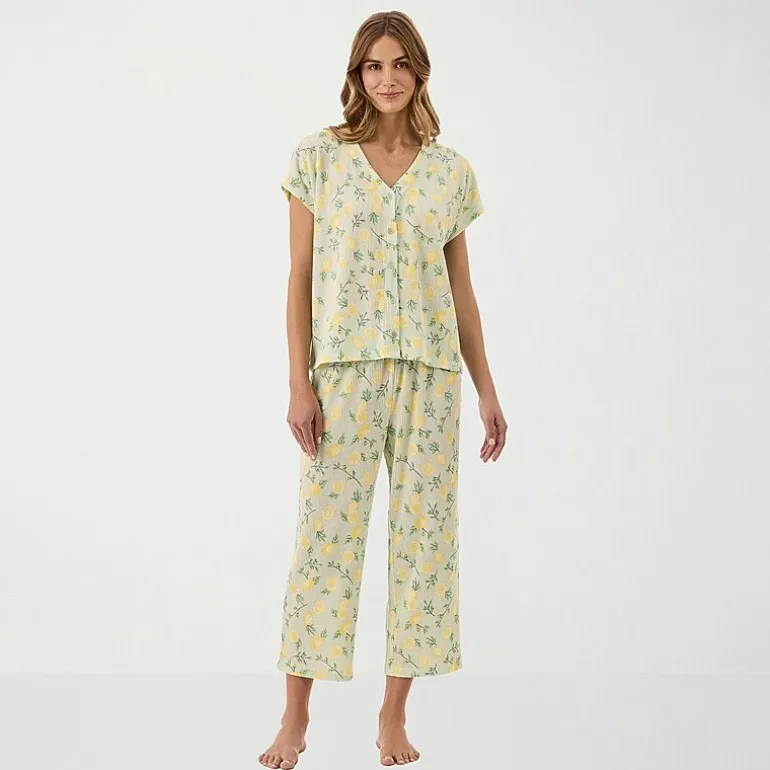 Martha Stewart Womens V-Neck Sleeveless 2-pc. Pajama Set