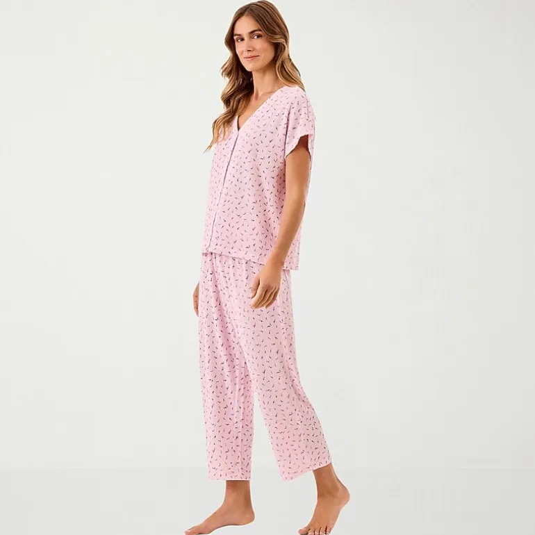 Martha Stewart Womens V-Neck Sleeveless 2-pc. Pajama Set