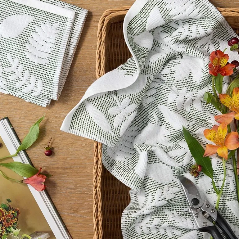 Martha Stewart Woodland Harvest Leaves 2-pc. Kitchen Towel Set
