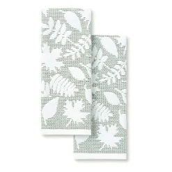 Martha Stewart Woodland Harvest Leaves 2-pc. Kitchen Towel Set