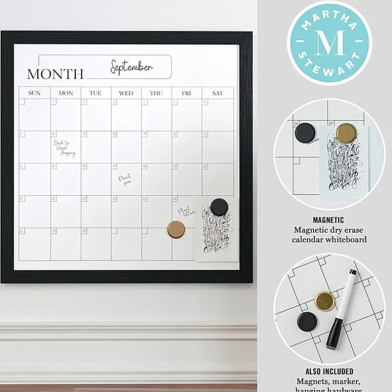 Martha Stewart 18x18 Inch Dry Erase Wall Calendar