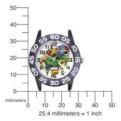 Marvel® Avenger Kids Time Teacher Black Nylon Strap Watch
