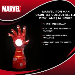 Marvel Iron Man Gauntlet 14 Inch Led Collectible Lamp Desk