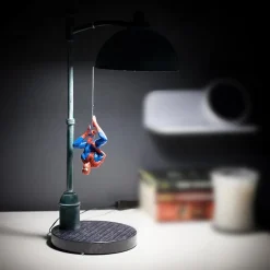 Marvel Street Lamp With Spiderman Figure 16 Inch Led Desk Lamp