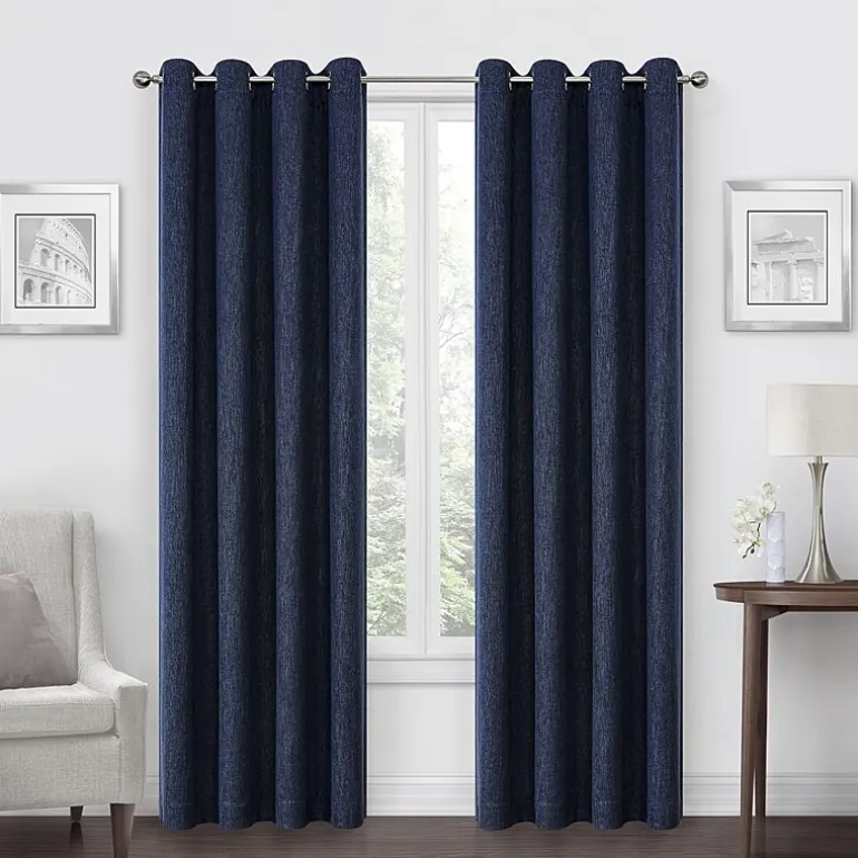 Max Blackout Campbell Grommet Top Energy Saving 100% Blackout Single Curtain Panel