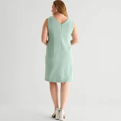 Maya Brooke Womens Plus Jacket Dress