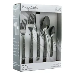 MegaChef Baily 20-pc. 18/10 Stainless Steel Flatware Set