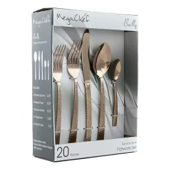 MegaChef Baily 20-pc. 18/10 Stainless Steel Flatware Set