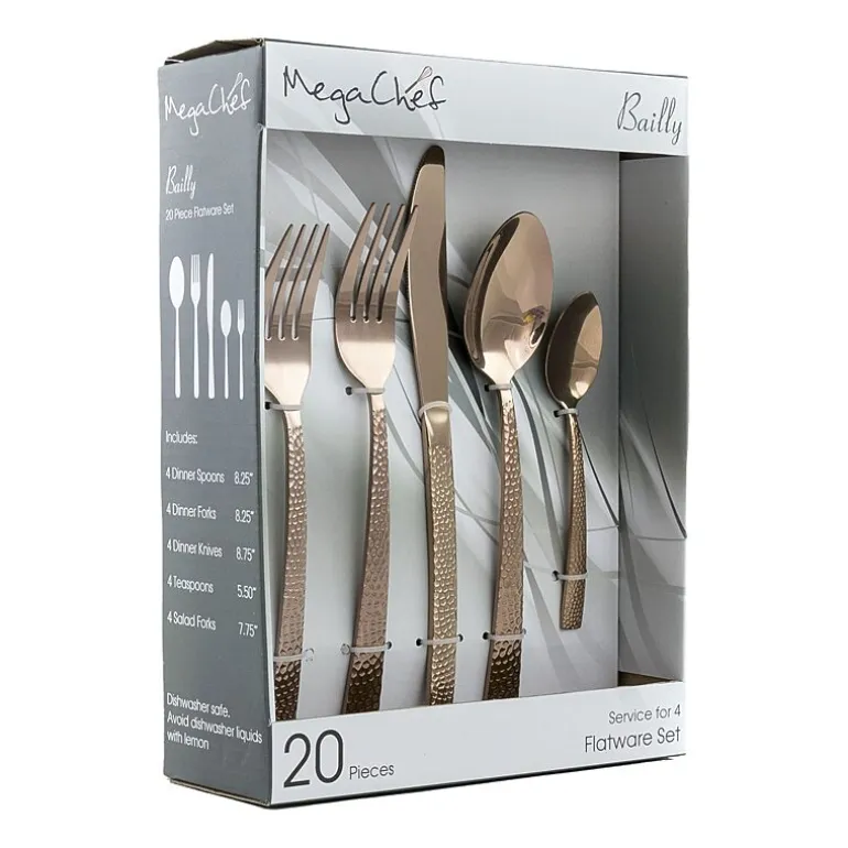 MegaChef Baily 20-pc. 18/10 Stainless Steel Flatware Set