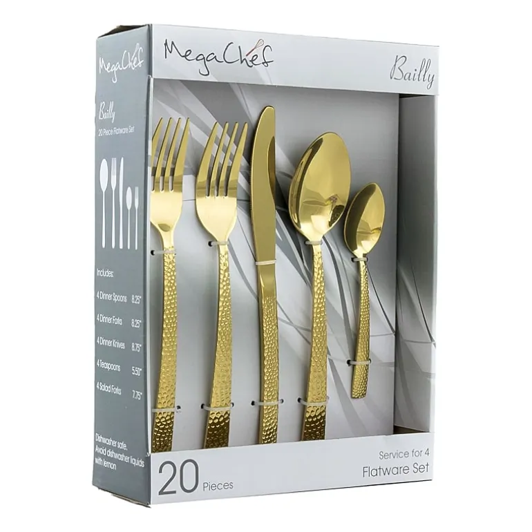 MegaChef Baily 20-pc. 18/10 Stainless Steel Flatware Set