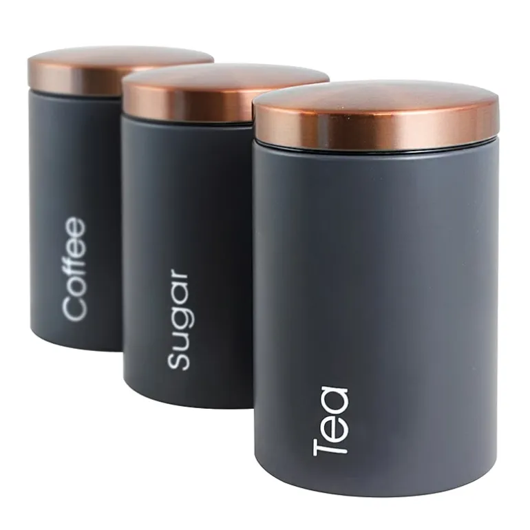 MegaChef Essential Kitchen Storage 3-pc. Canister