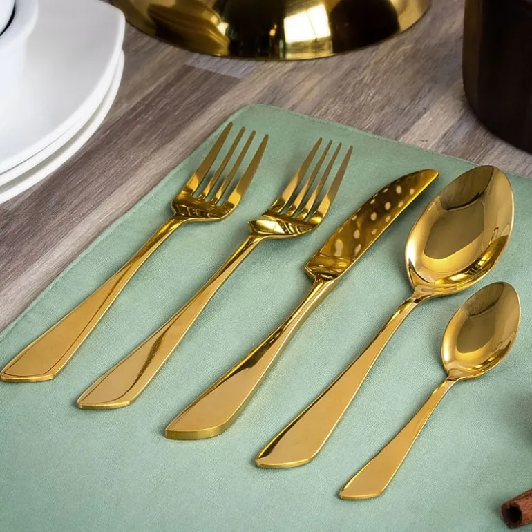 MegaChef Gibbous 20-pc. 18/10 Stainless Steel Flatware Set