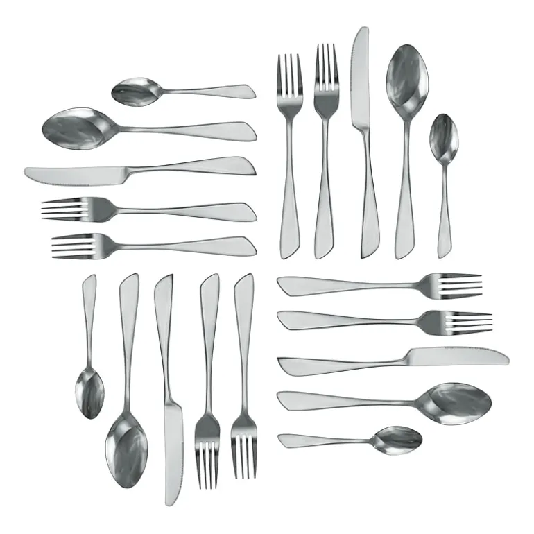 MegaChef Gibbous 20-pc. 18/10 Stainless Steel Flatware Set