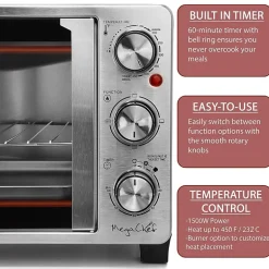 MegaChef 25 Quart French Door Multi-Function Oven