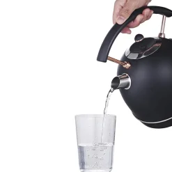 MegaChef 1.8 Quart Half Circle Electric Tea Kettle with Thermostat