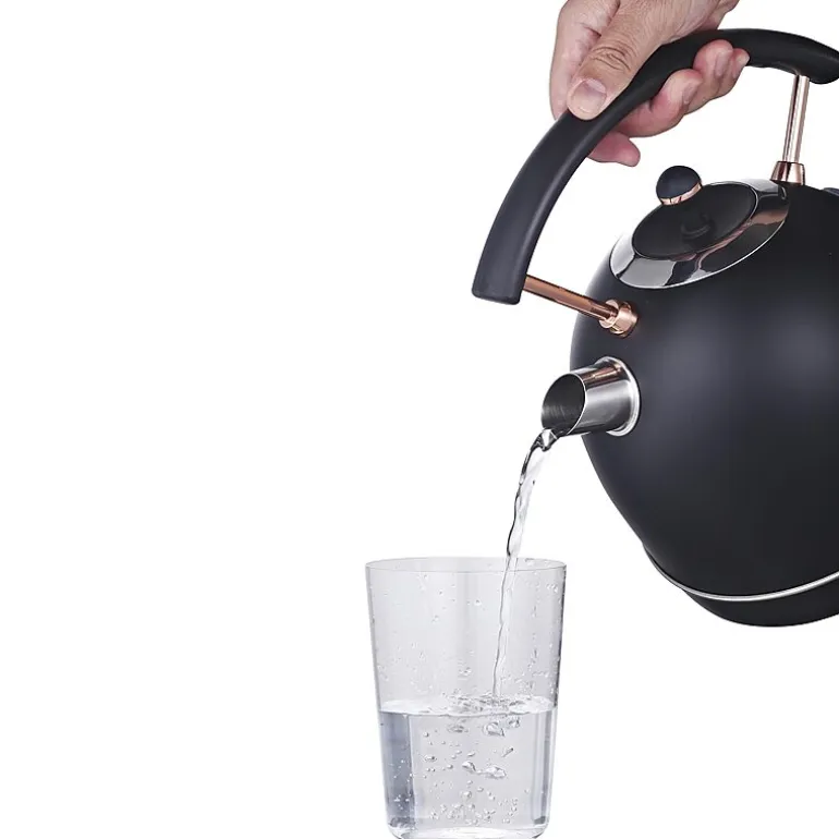 MegaChef 1.8 Quart Half Circle Electric Tea Kettle with Thermostat