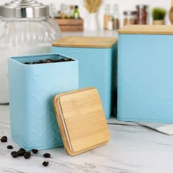 MegaChef Square Iron 3-pc. Canister